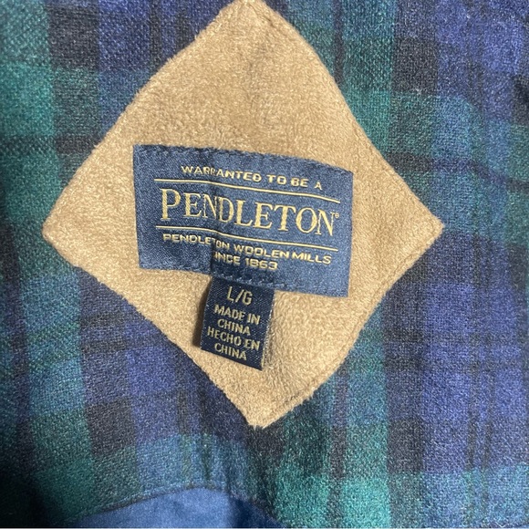 Pendleton Women Fuzzy Full Zip Sherpa Coat Jacket Sz Large - Picture 9 of 12